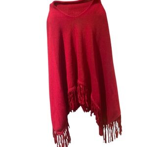 Cousin Johnny red Poncho